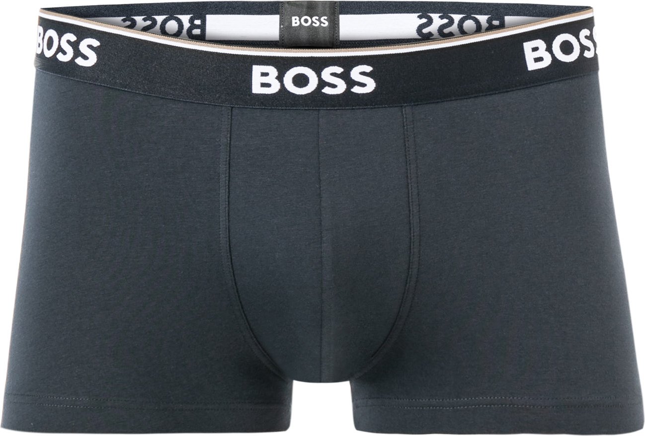 BOSS Black Herren Trunks blau Baumwolle & Mix unifarben