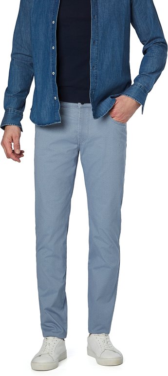 bugatti Herren Hose blau meliert