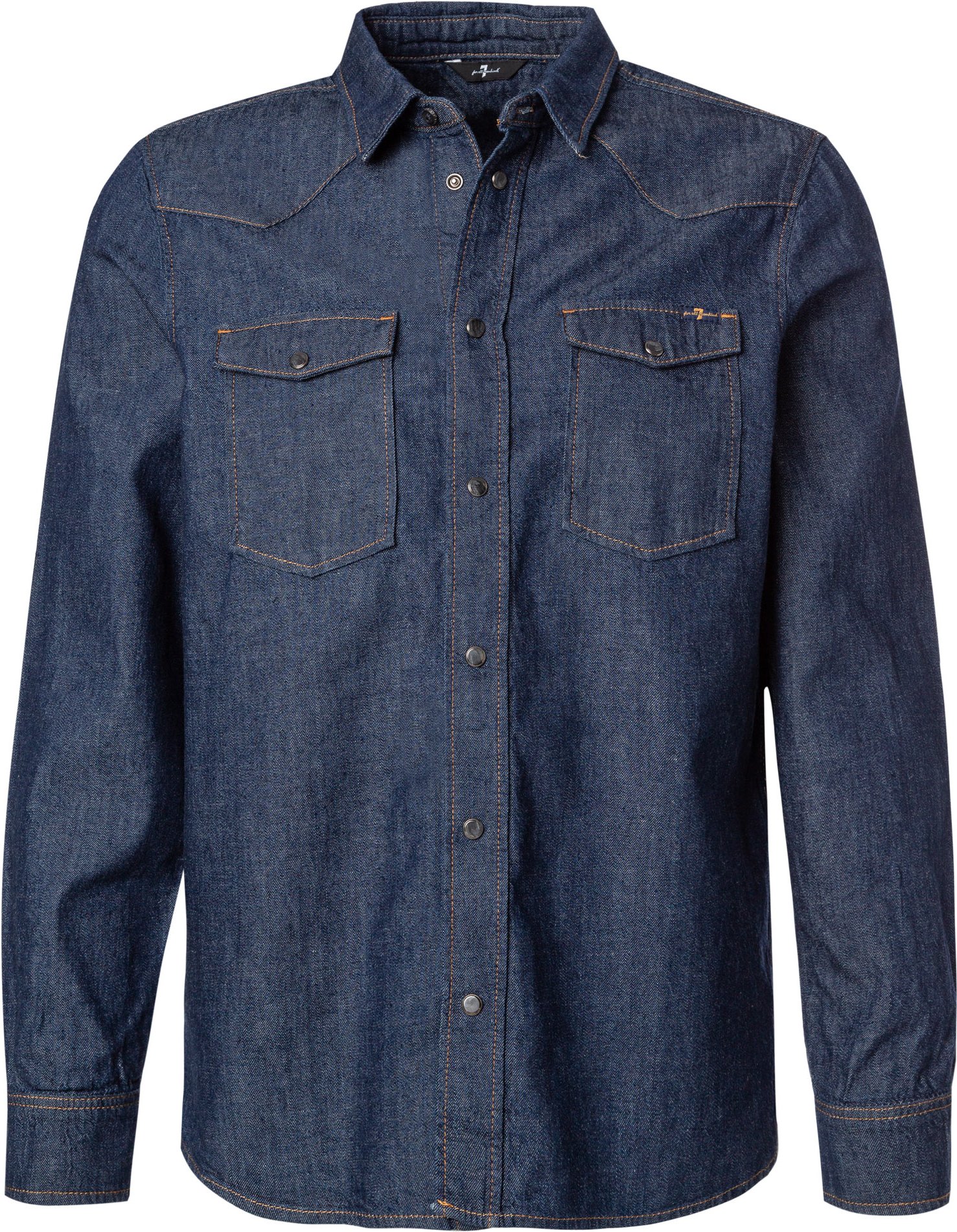 Thumbnail - 7 for all mankind Herren Jeanshemd blau