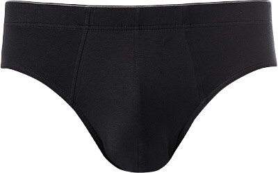 Thumbnail - HANRO Herren Slip schwarz Baumwolle & Mix unifarben