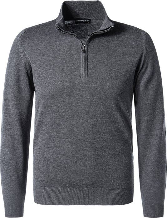 Thumbnail - John Smedley Herren Troyer grau unifarben