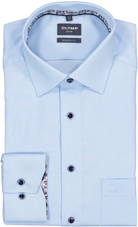 OLYMP Herren Hemd blau