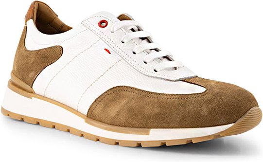 Prime Shoes Herren Sneaker beige Velours