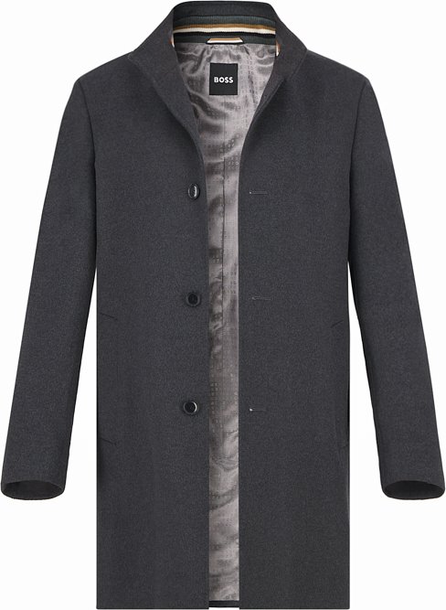BOSS Black Herren Mantel grau