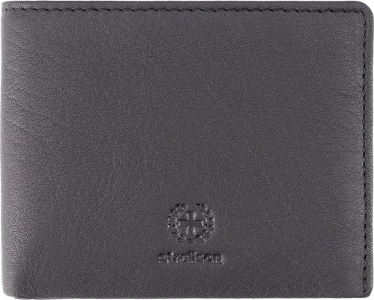 Strellson Herren Geldbörse schwarz Echtleder