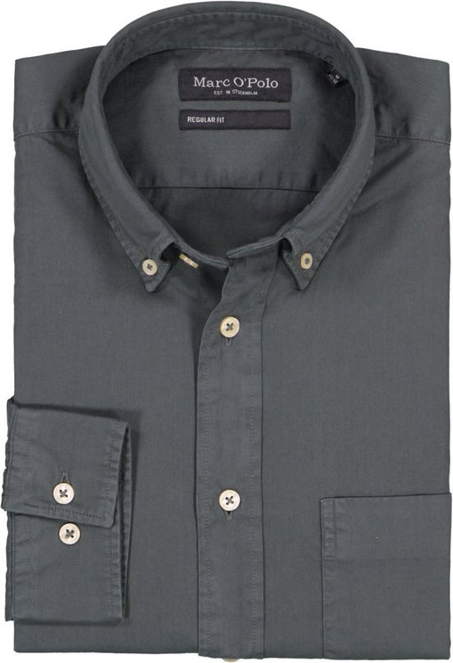 Marc O'Polo Herren Hemd grau