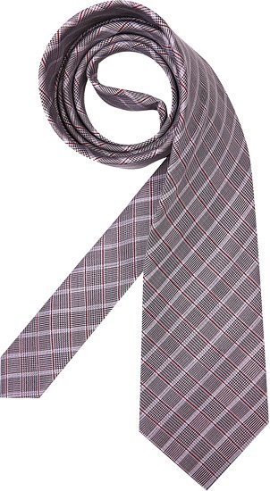 CERRUTI 1881 Herren Krawatte rosa Gemustert,College-Streifen,mit Karos