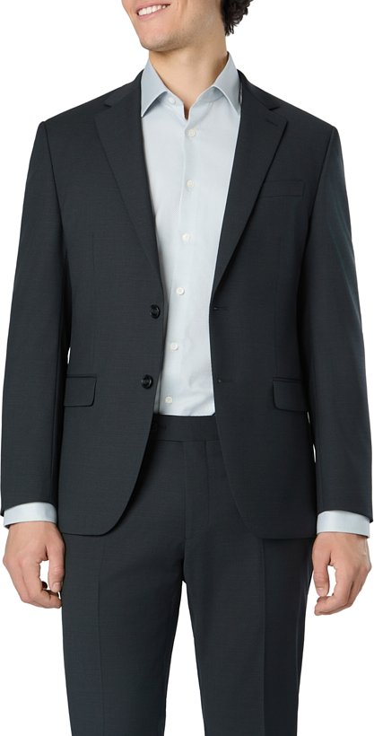 HECHTER PARIS Herren Sakko blau meliert