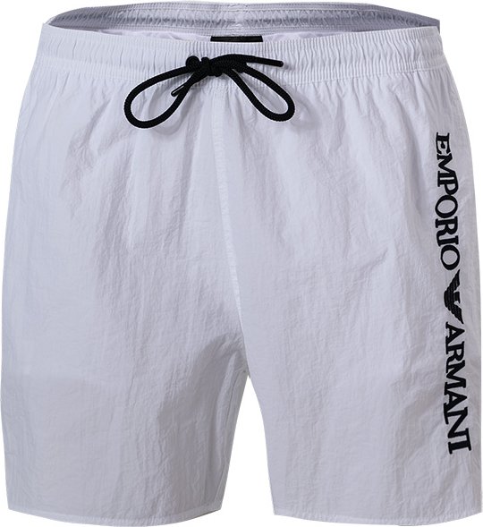 EMPORIO ARMANI Herren Badeshorts weiß unifarben