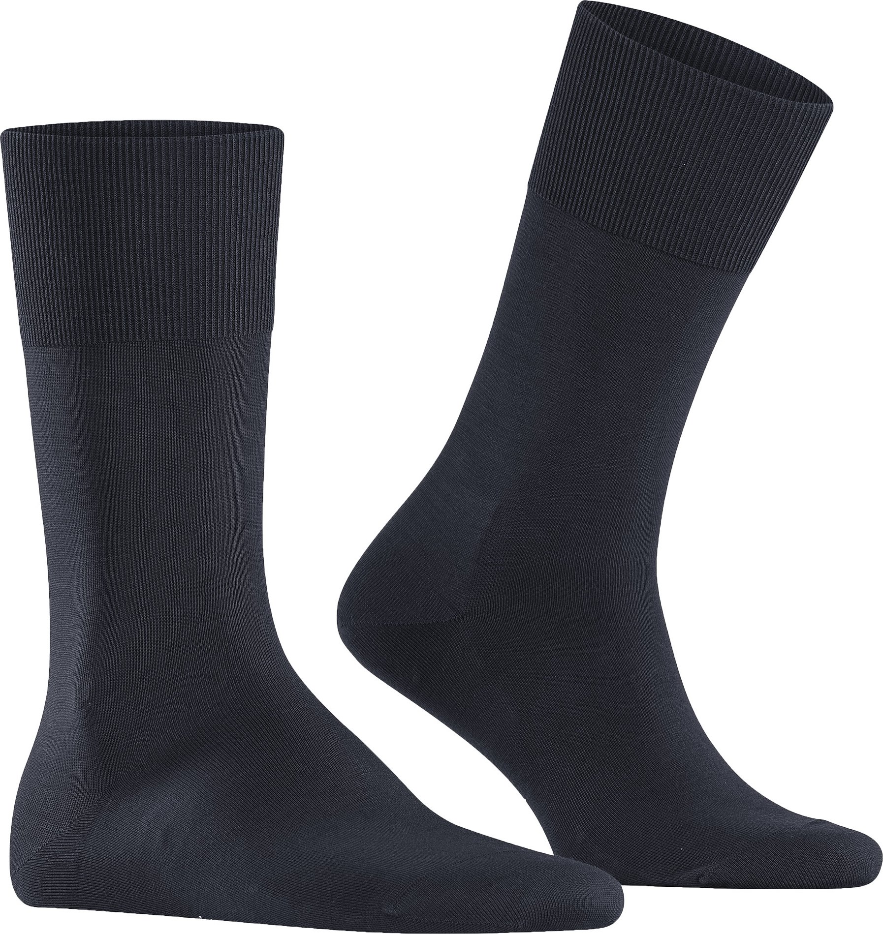 Thumbnail - Falke Herren Socken blau Merinowolle unifarben
