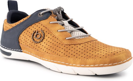 Thumbnail - bugatti Herren Schuhe gelb, cognac Textil & Canvas