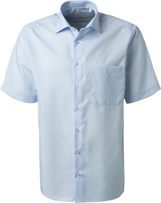Thumbnail - ETERNA Herren Kurzarmhemd blau Comfort Fit