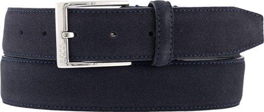 BOSS Black Herren Gürtel blau Nubuk