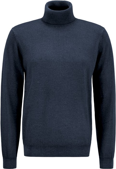 Thumbnail - Pierre Cardin Herren Rollkragenpullover blau unifarben