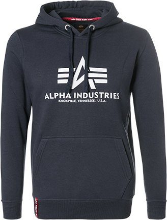 Thumbnail - ALPHA INDUSTRIES Herren Hoodie blau unifarben