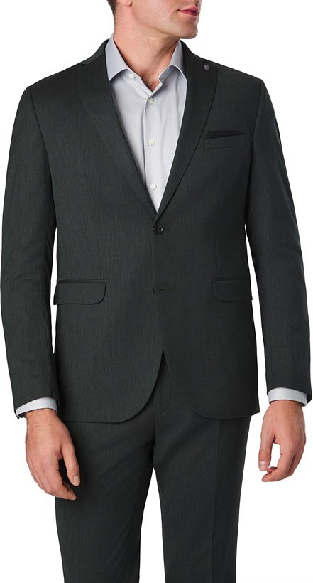 CG Herren Sakko grün meliert Slim Fit