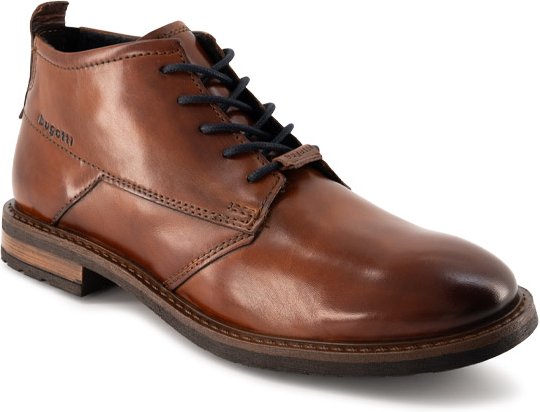 bugatti Herren Desert Boots braun Glattleder