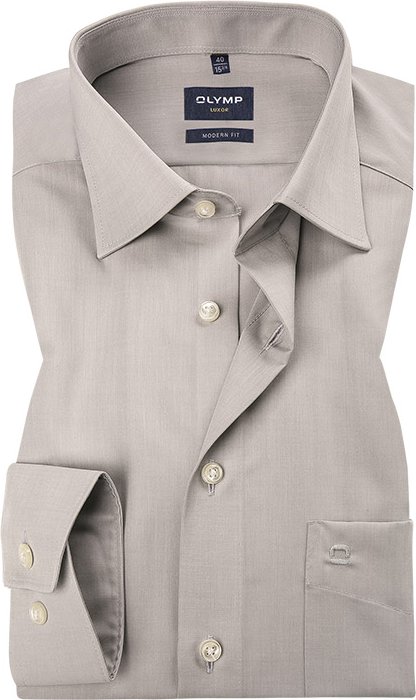 OLYMP Herren Hemd grau