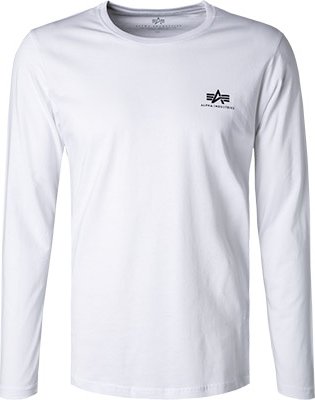 Thumbnail - ALPHA INDUSTRIES Herren Longsleeve weiß