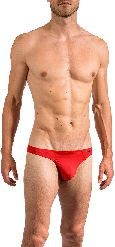 Olaf Benz Herren Ministring rot Mikrofaser/Funktion unifarben