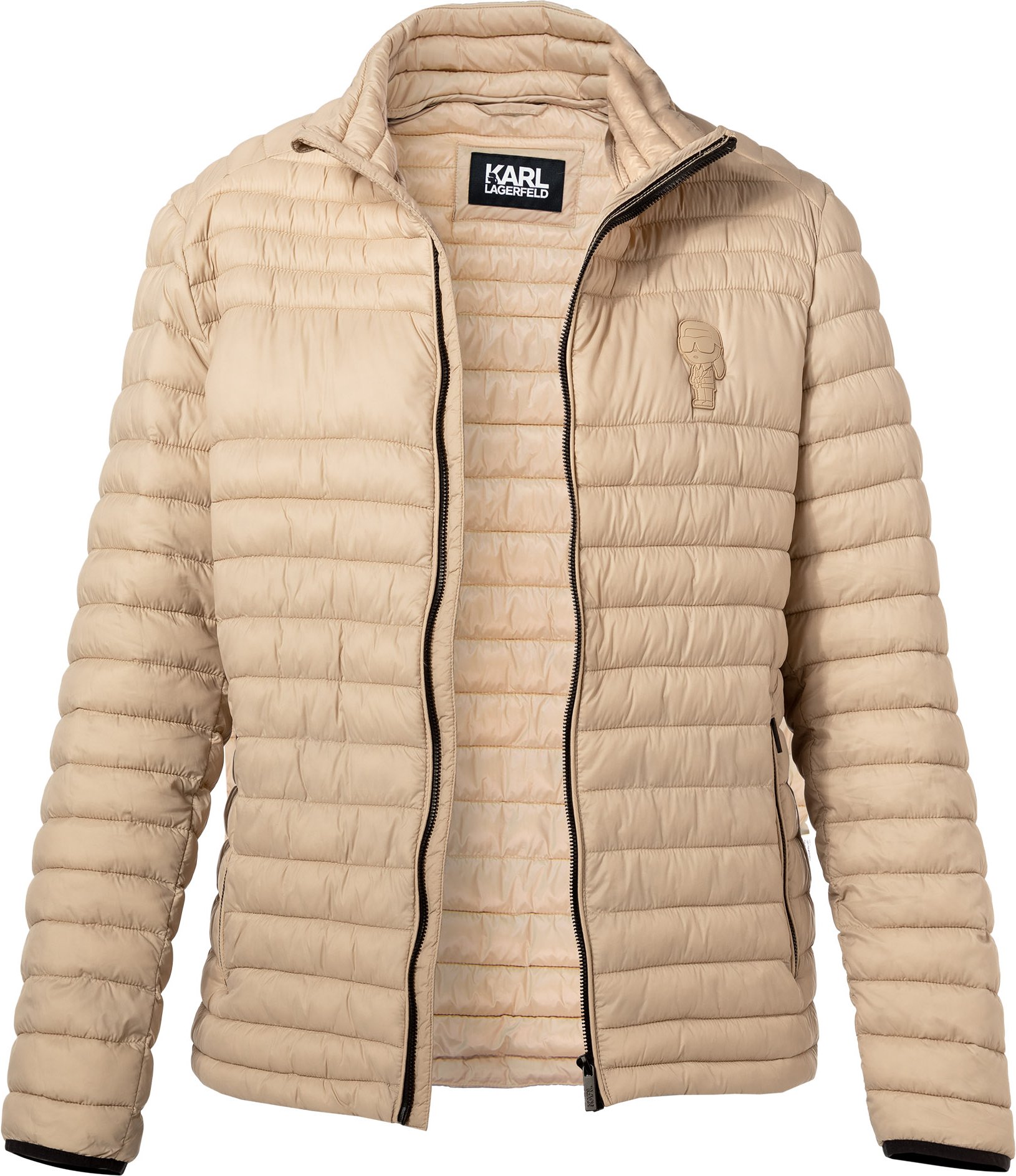 Thumbnail - KARL LAGERFELD Herren Steppjacke beige unifarben