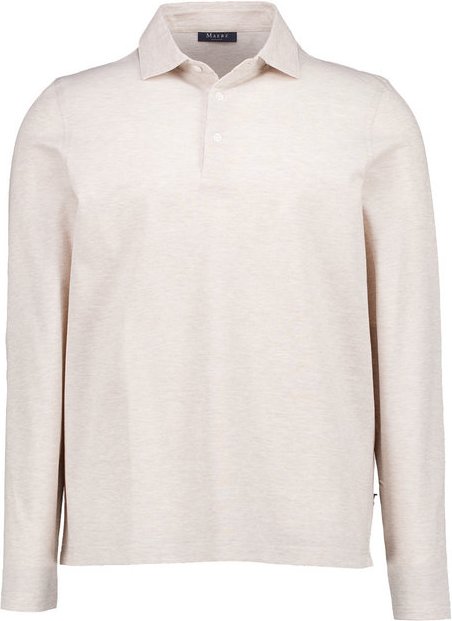 MAERZ Muenchen Herren Polo-Shirt beige meliert