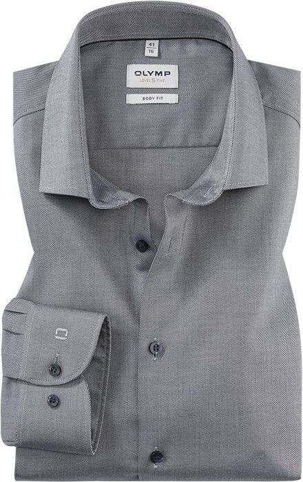 OLYMP Herren Hemd grau