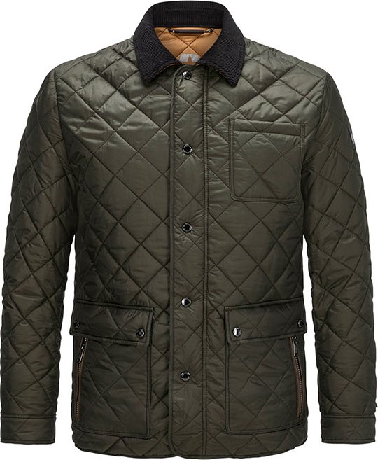 MILESTONE Herren Steppjacke grün unifarben