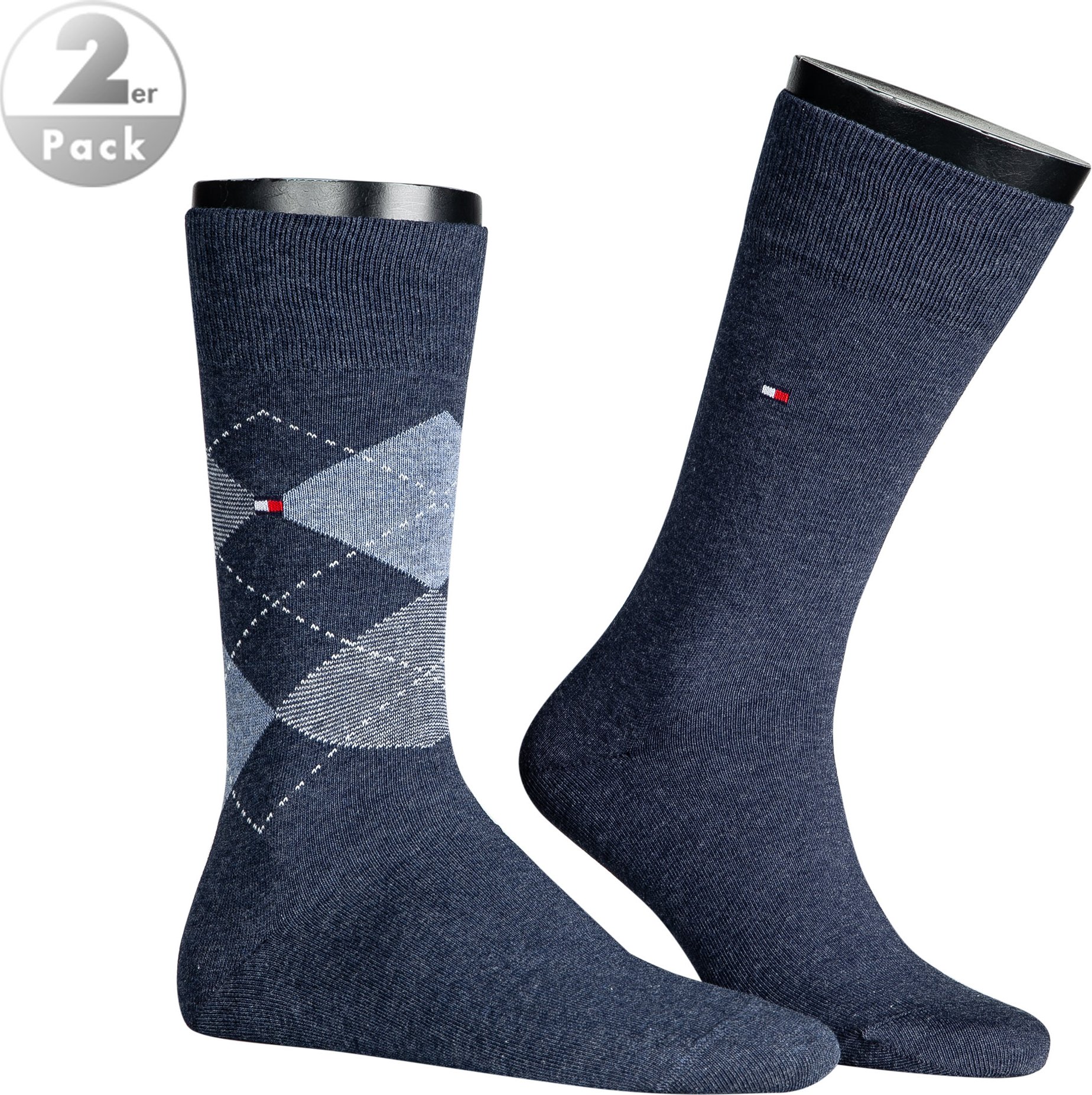 Tommy Hilfiger Herren Socken blau Baumwolle & Mix unifarben