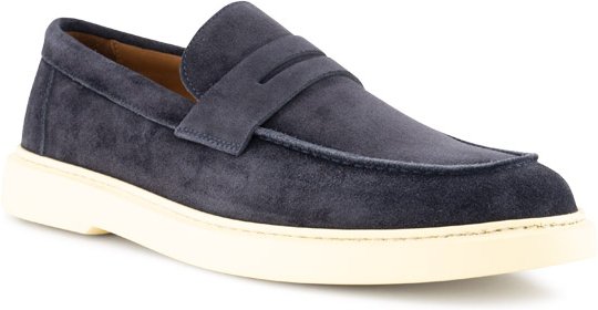 Prime Shoes Herren Loafer blau Velours