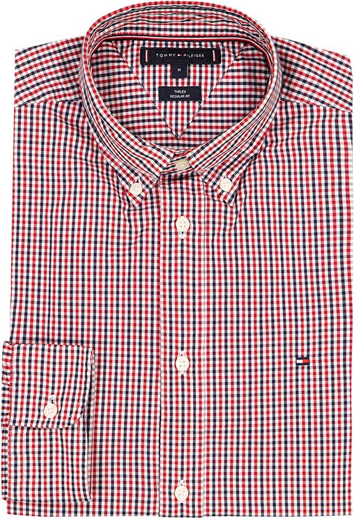 Tommy Hilfiger Herren Hemd rot kariert
