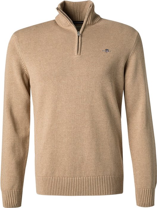 Gant Herren Pullover beige unifarben