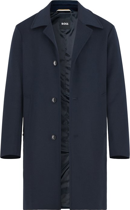 BOSS Black Herren Mantel blau