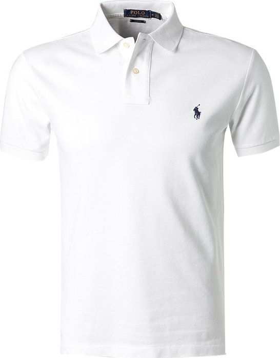 Polo Ralph Lauren Herren Polo-Shirt weiß Slim Fit