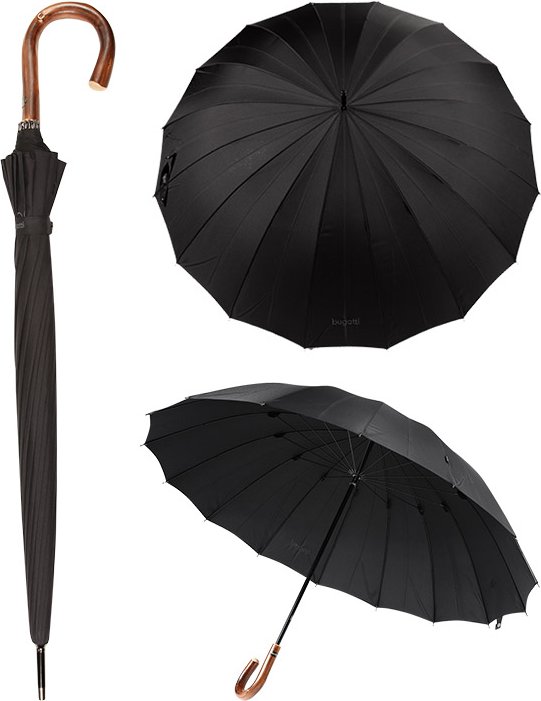 bugatti Herren Regenschirm schwarz