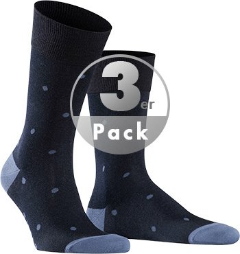 Thumbnail - Falke Herren Socken blau Baumwolle & Mix Gemustert