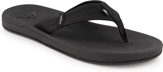 Quiksilver Herren Zehensandalen schwarz Textil & Canvas