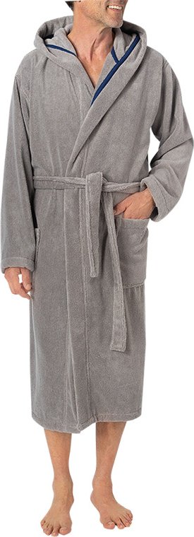 Thumbnail - JOOP! Herren Bademantel grau unifarben