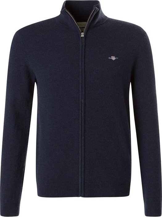 Thumbnail - Gant Herren Cardigan blau unifarben