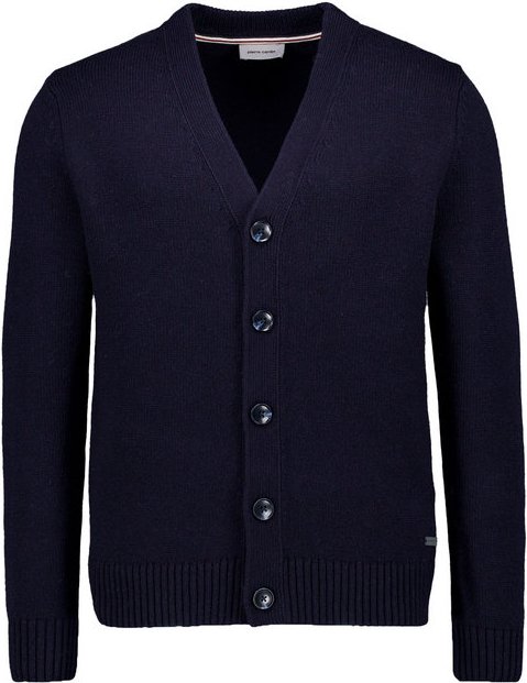 Pierre Cardin Herren Cardigan blau unifarben
