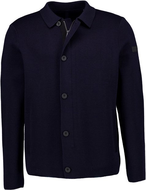 MAERZ Muenchen Herren Cardigan blau unifarben