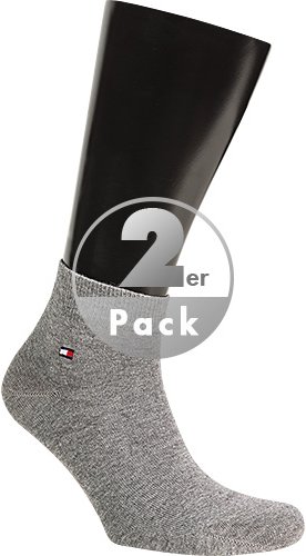 Thumbnail - Tommy Hilfiger Herren Socken grau Baumwolle & Mix unifarben