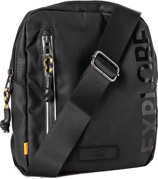 camel active Herren Schultertasche schwarz Mikrofaser/Nylon