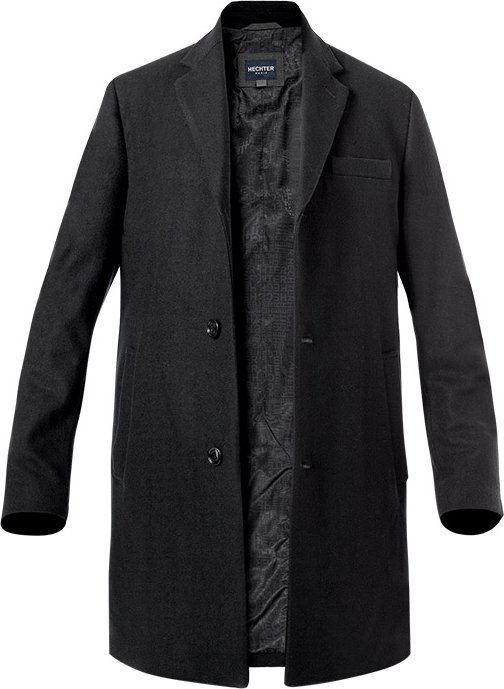 HECHTER PARIS Herren Mantel grau unifarben