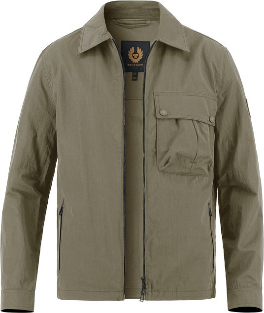 Thumbnail - BELSTAFF Herren Overshirt grün unifarben