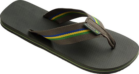 havaianas Herren Zehensandalen grün Gummi