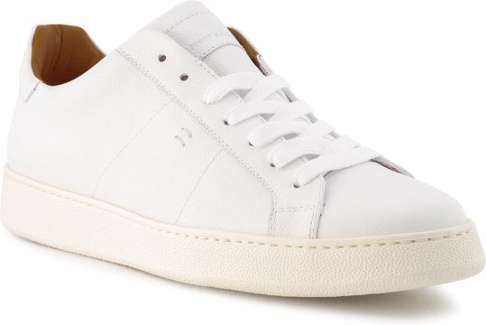 rosso e nero Herren Schuhe weiß Glattleder