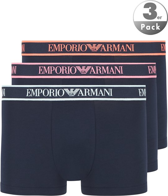 EMPORIO ARMANI Herren Unterwäsche blau Baumwolle & Mix unifarben
