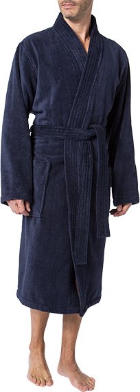 Thumbnail - JOOP! Herren Bademantel blau Baumwolle & Mix unifarben