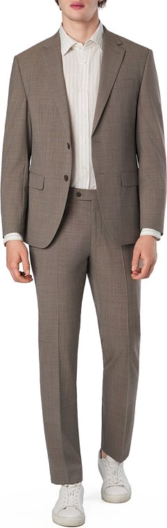 HECHTER PARIS Herren Anzug beige meliert